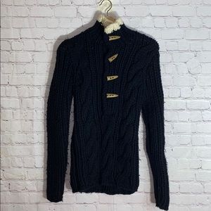 Club Monaco Hand Knit Sweater 100% Merino Wool
